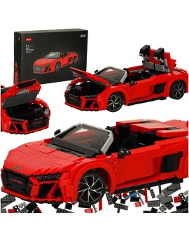 Samochód Rastar 93800 AUDI R8 Spyder 1:14 klocki 1440 el.