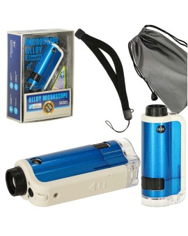 Mikroskop kieszonkowy szkolny edukacyjny naukowy mini LED