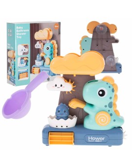 Zabawka do kąpieli prysznic z kołowrotkiem dinozaur