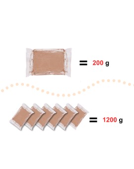 Glina rzeźbiarska masa do modelowania zapas do koła garncarskiego 1200g Kik Sp. z o. o. Sp. k. | Time- 2