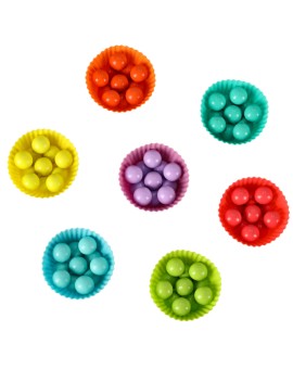 Układanka edukacyjna mozaika z kulek koraliki montessori 77 el. Kik Sp. z o. o. Sp. k. | Time- 2