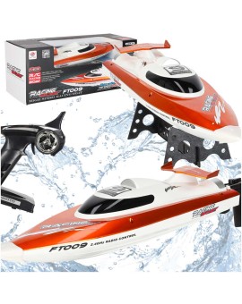 Łódź zdalnie sterowana na pilota RC FT009 pomarańczowa
