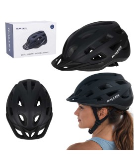 Kask rowerowy na rower RALLEX damski męski regulowany czarny M 54-58cm