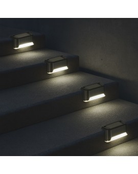 Lampa solarna schodowa ogrodowa zewnętrzna LED na schody czujnik zmierzchu 8 sztuk Kik Sp. z o. o. Sp. k. | Time- 2