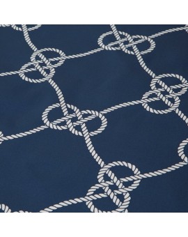 Okrągły obrus GARDEN na taras oraz balkon z wodoodpornej tkaniny w stylu marynistycznym Eurofirany | Time- 3