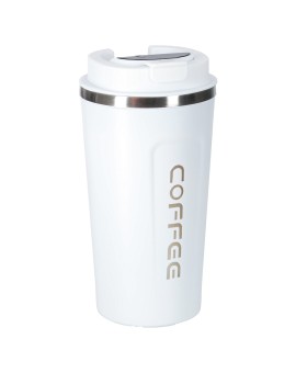Kubek podróżny LED z ustnikiem 500ml biały Kik Sp. z o. o. Sp. k. | Time- 2