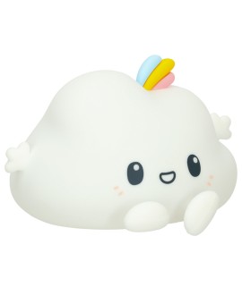 Lampka nocna dla dzieci silikonowa dotykowa miękka LED biała RGB chmurka