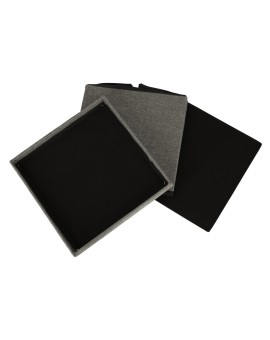 Pufa składana ze schowkiem otwierana do siedzenia podnóżek szary 38x38x38cm Kik Sp. z o. o. Sp. k. | Time- 2