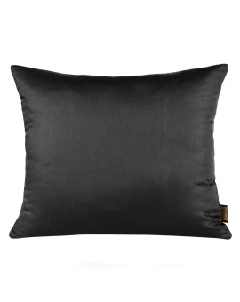 Poszewka na poduszkę 50x70 cm z satyny bawełnianej czarna NOVA