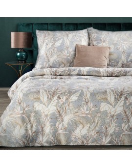 Komplet Pościeli Satynowej Nika 26 180 X 200 Cm Jasnoszary