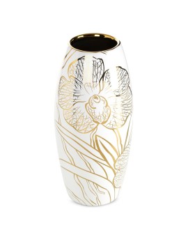 Wazon Dekoracyjny Glen (01) O 14 X 30 Cm Biały