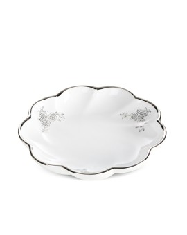 Patera Dekoracyjna Elsa (02) O 25 X 5 Cm Biały