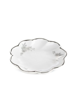 Patera Dekoracyjna Elsa (03) O 20 X 4 Cm Biały