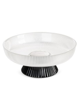 Szklana Patera Dekoracyjna Neli (01) O 30 X 12 Cm Biały