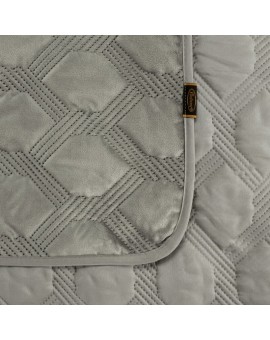 EUROFIRANY PREMIUM narzuta SOFIA 5 z welwetu pikowana metodą hot press Eurofirany | Time- 5