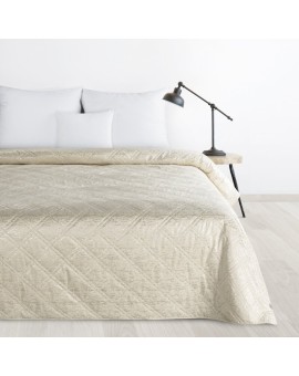 DESIGN 91 narzuta welwetowa pikowana metodą hot press w wzór karo