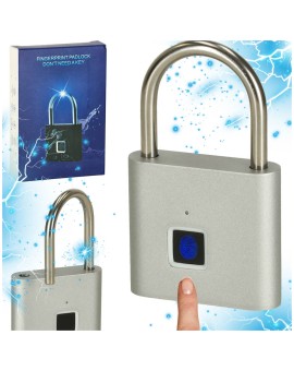 Kłódka zamek elektroniczny na odcisk palca wodoodporny inteligentny USB