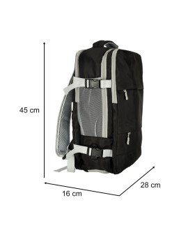 Plecak podróżny bagaż podręczny RYANAIR WIZZAIR USB czarny Kik Sp. z o. o. Sp. k. | Time- 2