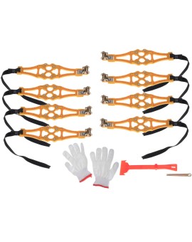 Łańcuchy śniegowe nakładki antypoślizgowe na koła opony na śnieg 8el.