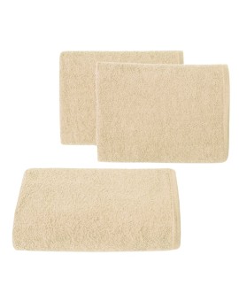 Ręcznik do rąk 30x50 cm bawełniany kolor ciemnobeżowy 500 g/m2 GŁADKI 2