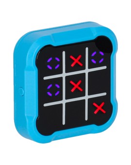Kółko krzyżyk gra elektroniczna logiczna tic tac toe konsola przenośna niebieska Kik Sp. z o. o. Sp. k. | Time- 2