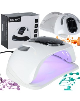 Lampa do paznokci Sun X10 UV 45 LED 280W manicure hybrydy żele
