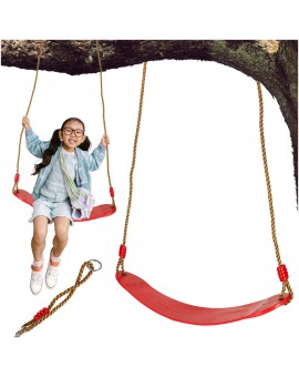 Huśtawka ogrodowa dla dzieci płaska wytrzymała czerwona