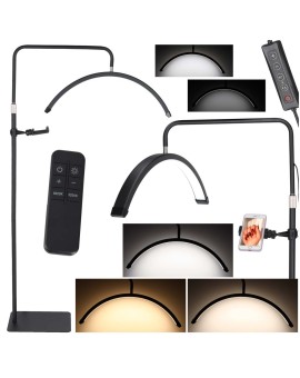 Lampa do przedłużania rzęs LED 36W regulowana kosmetyczna bezcieniowa łuk czarna