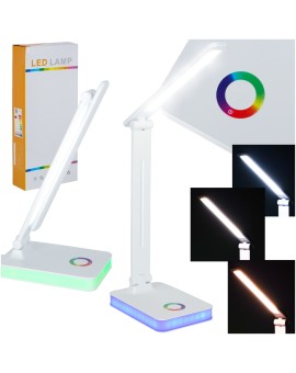 Lampka na biurko biurkowa LED USB dotykowa podświetlana RGB regulacja światła