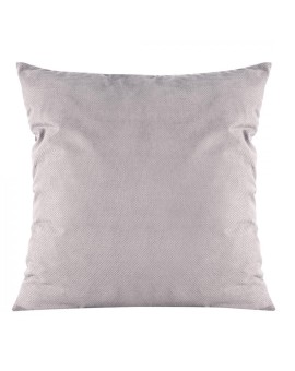 Poszewka na poduszkę 45x45 cm welwetowa stalowa z drobnym strukturalnym wzorem MILO