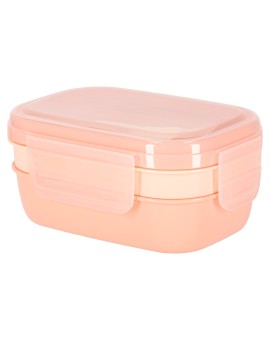 Lunch box śniadaniówka pudełko śniadaniowe z przegródkami dzielone 1900ml pomarańczowe Kik Sp. z o. o. Sp. k. | Time- 2