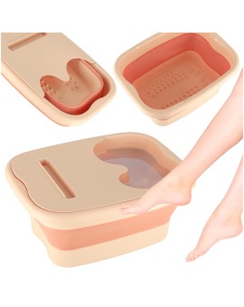 Miska do masażu mycia stóp nóg silikonowa składana wiadro z wypustkami