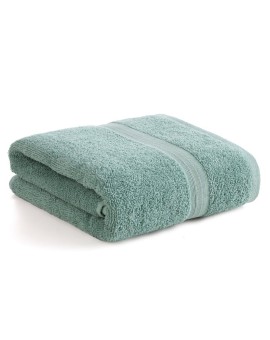 Ręcznik kąpielowy 50x90 cm bawełniany kolor miętowy w kontrastujące pasy 500 g/m2 TRIS Eurofirany | Time- 2