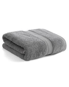 Ręcznik kąpielowy 70x140 cm bawełniany kolor stalowy w kontrastujące pasy 500 g/m2 TRIS Eurofirany | Time- 2