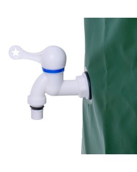 Pojemnik LUARO zbiornik na deszczówkę z kranem beczka na wodę deszczową składana 500 litrów Kik Sp. z o. o. Sp. k. | Time- 2