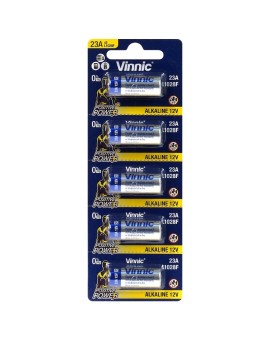 Bateria alkaiczna Vinnic 23A 23AE A23 V23GA MN21 LRV08 12V  5szt