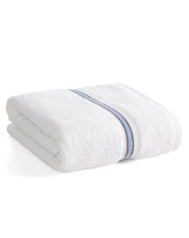 Ręcznik do rąk 30x50 cm bawełniany kolor biały w kontrastujące pasy 500 g/m2 TRIS Eurofirany | Time- 2