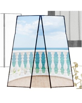 Moskitiera siatka magnetyczna LUARO na drzwi solidna mocny magnes 110x210cm