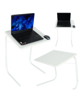 Stolik pod laptopa do laptopa stół wielofunkcyjny składany regulowany 69cm biały