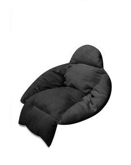 Poduszka LUARO na huśtawkę wiszącą bocianie gniazdo XXL czarna