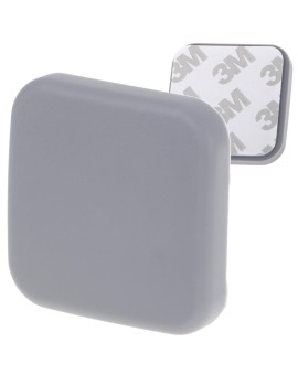 Odbojnik do drzwi samoprzylepny silikonowy szary kwadrat