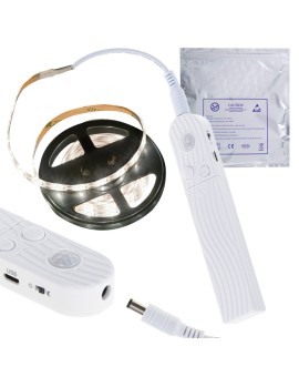 Taśma LED na baterie USB czujnik ruchu 2M zimny biały