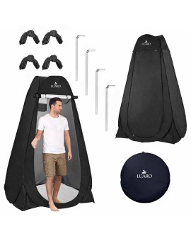 Namiot LUARO samorozkładający na prysznic przebieralnia turystyczna toaleta wc czarne