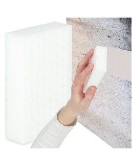 Magiczna gąbka z melaminy do czyszczenia plam bez chemii wielofunkcyjna wypustki