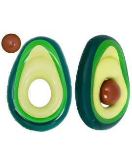 Materac dmuchany do pływania awokado z pestką piłką 150x115 cm XL