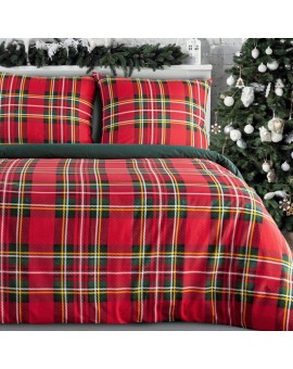 świąteczny Komplet Pościeli Jenny 160 X 200 Cm Czerwony