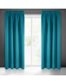 Zasłona morska zaciemniająca gładka półmatowa 135x270 cm taśma - LOGAN