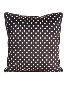 Poszewka na poduszkę 45x45 cm welwetowa czarno, biała z nadrukiem króliczków WIOSNA 4 Eurofirany | Time- 2