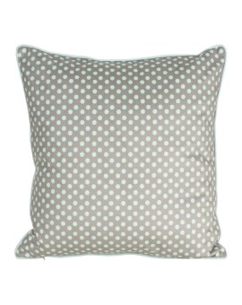 Poszewka na poduszkę 45x45 cm z weluru miętowo, beżowa zdobiona nadrukiem zajączka WIOSNA 6 Eurofirany | Time- 2