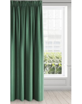 Zasłona zielona z błyszczącym splotem 140x270 cm taśma ESSME DIVA LINE Eurofirany | Time- 2